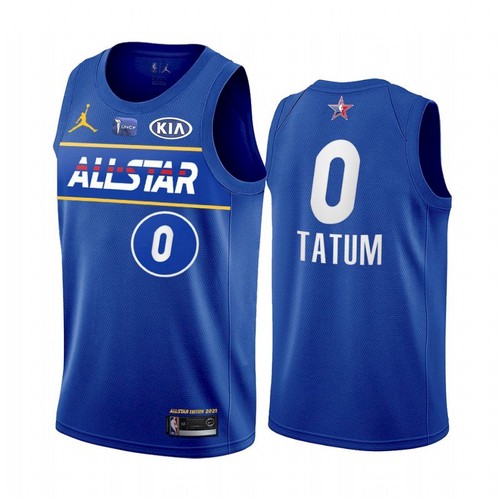 Men's 2021 All-Star #0 Jayson Tatum Blue NBA Eastern Conference Stitched Jersey Men's 2021 All-Star #0 Jayson Tatum Blue NBA Eastern Conference Stitched Jersey